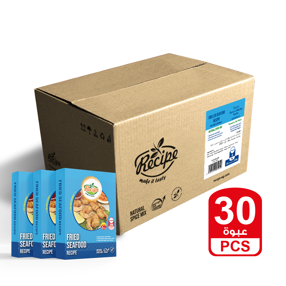 Fried Seafood Recipe 6 Kg (30 PCS × 200 gm)